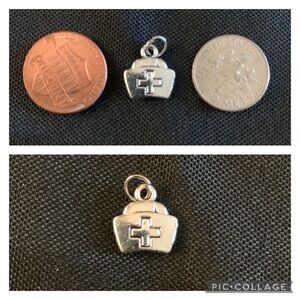 Nurse Charm, Silver Tone for necklace, bracelet, pens, purse, keychain, NWT
